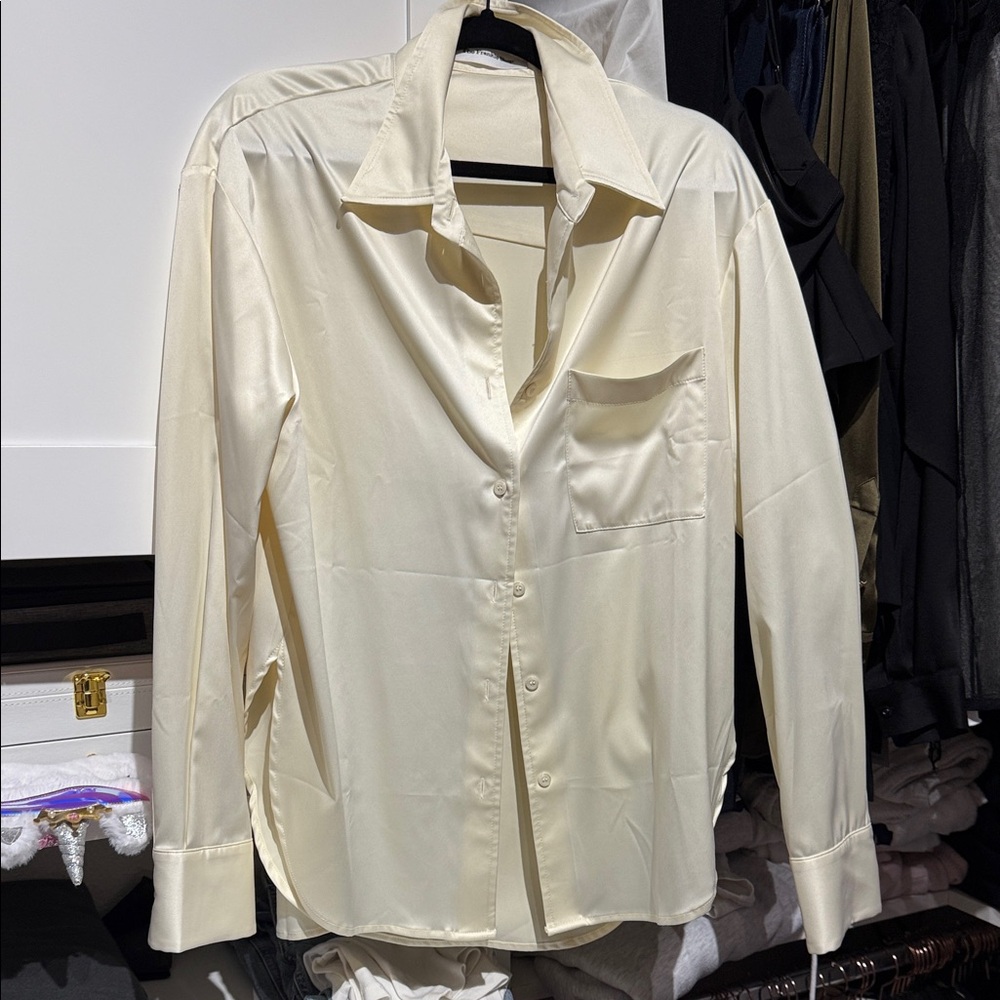 The Frankie Shop Ivory Blouse